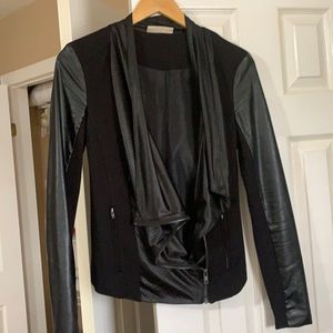 Noisy May Faux Leather Jacket